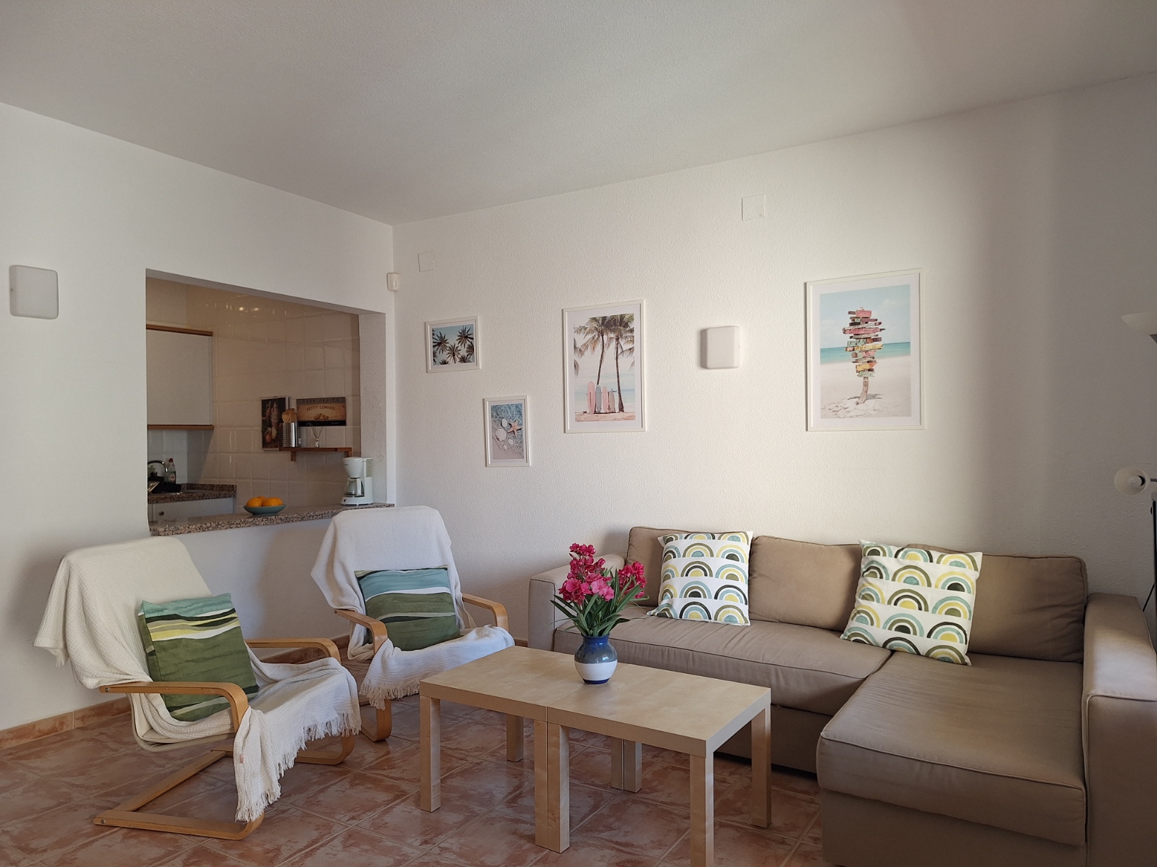 Living area with terrace access
